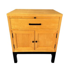 Mid-Century Modern Maple Nightstand