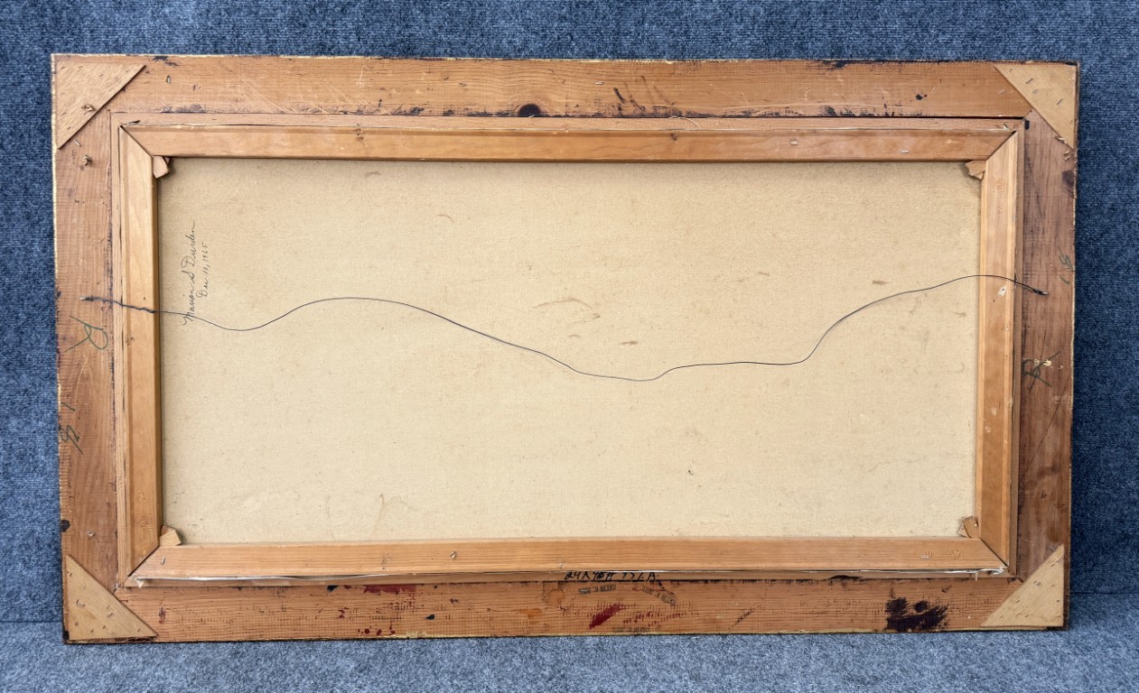 Vintage 1960s Oil on Canvas of Moonlit Beach Vintage 1960s Oil on Canvas of Moonlit Beach