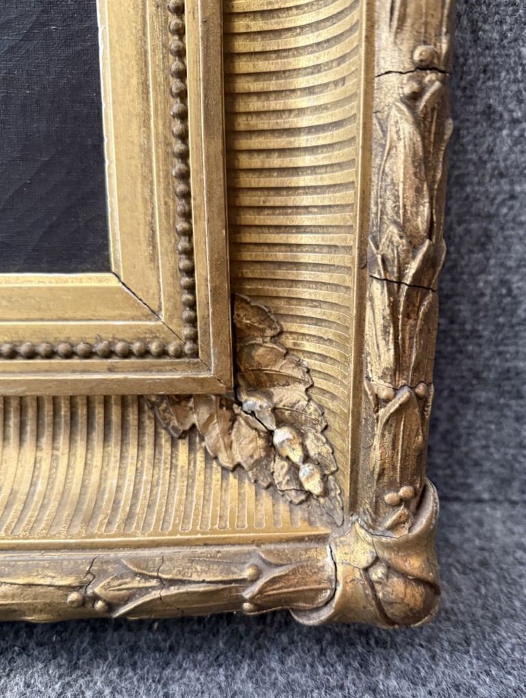 Antique c1875 River Landscape Oil on Canvas Antique c1875 River Landscape Oil on Canvas