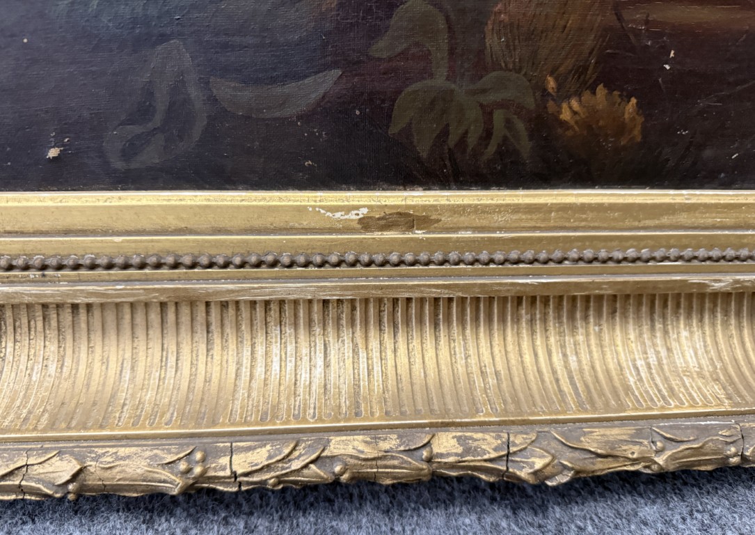 Antique c1875 River Landscape Oil on Canvas Antique c1875 River Landscape Oil on Canvas