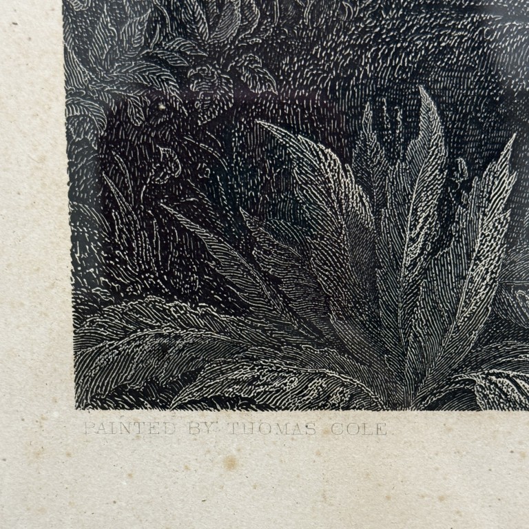 Antique c1855 Engraving of Thomas Cole's "The Voyage of Life: Youth" Antique c1855 Engraving of Thomas Cole's "The Voyage of Life: Youth"