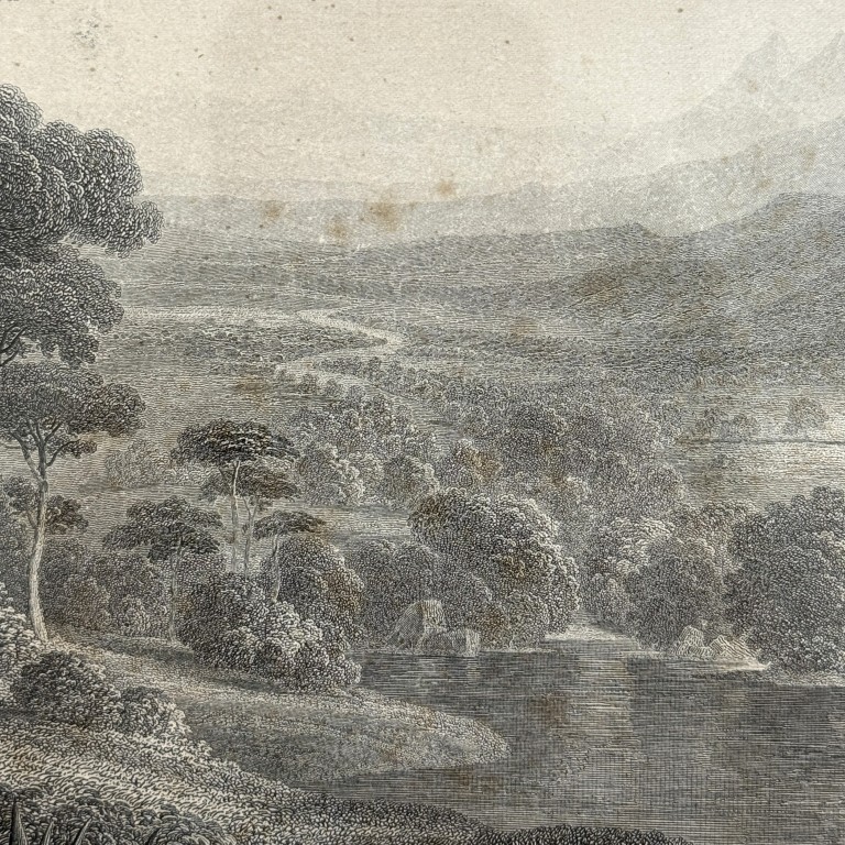 Antique c1855 Engraving of Thomas Cole's "The Voyage of Life: Youth" Antique c1855 Engraving of Thomas Cole's "The Voyage of Life: Youth"