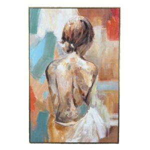 Colorful Lady in Gold Frame