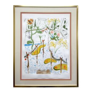 Salvador Dali Signed "Biological Garden" from Imaginations and Objects of the Future