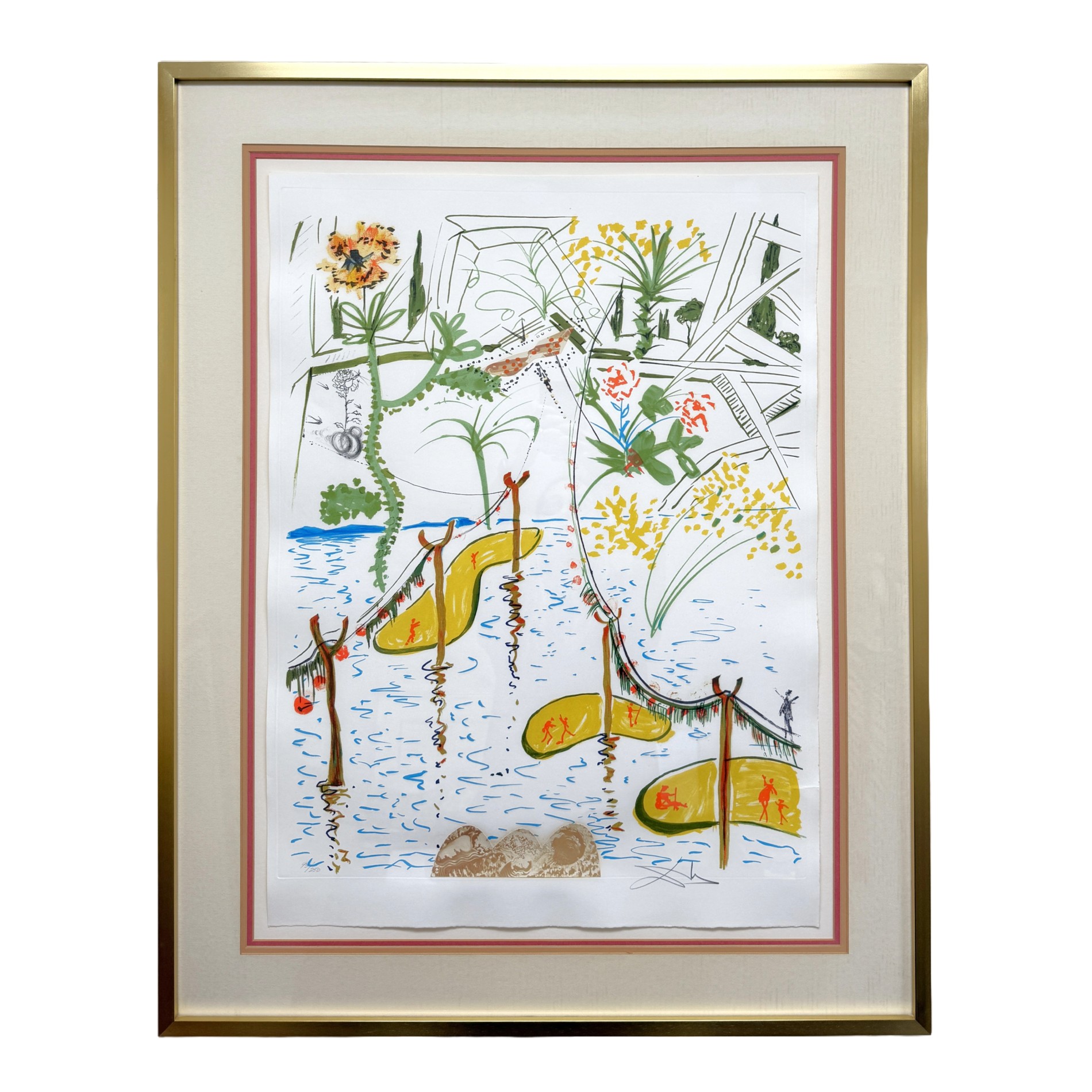Salvador Dali Signed "Biological Garden" from Imaginations and Objects of the Future Salvador Dali Signed "Biological Garden" from Imaginations and Objects of the Future