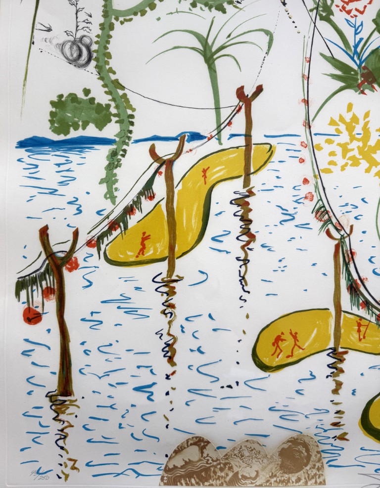 Salvador Dali Signed "Biological Garden" from Imaginations and Objects of the Future Salvador Dali Signed "Biological Garden" from Imaginations and Objects of the Future