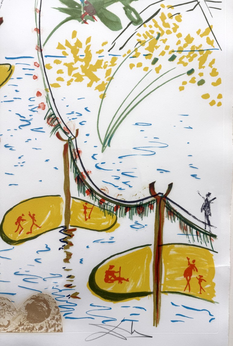 Salvador Dali Signed "Biological Garden" from Imaginations and Objects of the Future Salvador Dali Signed "Biological Garden" from Imaginations and Objects of the Future