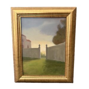 Original Oil on Board titled 'The Garden Gate'