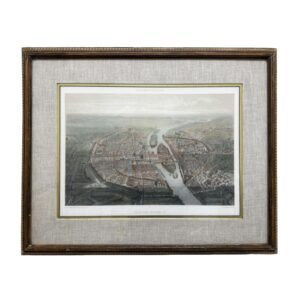 19th Century Félix Benoist Lithograph "Paris Under Francis I"