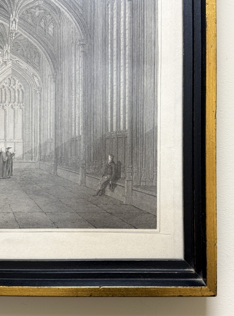 Antique Circa 1816 Engraving/Etching of Cathedral's Interior Antique Circa 1816 Engraving/Etching of Cathedral's Interior