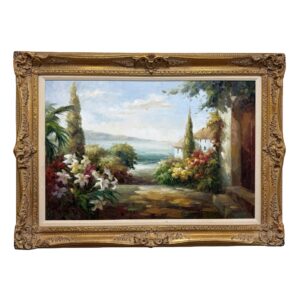 Original Oil on Canvas of Mediterranean Landscape
