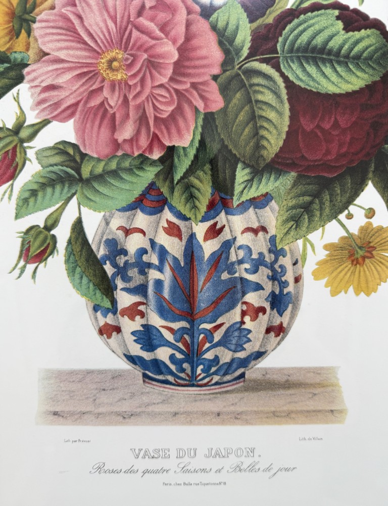 Set of 4 Giclees of Floral Arrangements in Regional Vases Set of 4 Giclees of Floral Arrangements in Regional Vases