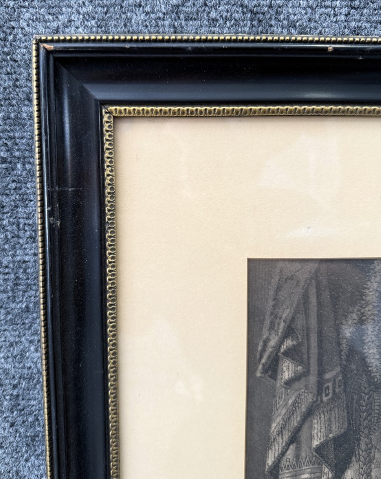 1876 Engraving of "The Iron Worker and King Solomon" by John Sartain after Christian Schuessele 1876 Engraving of "The Iron Worker and King Solomon" by John Sartain after Christian Schuessele