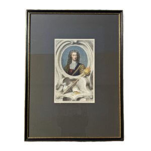 1741 Hand Colored Engraving of Henry Boyle, Lord Carleton by Jacobus Houbraken
