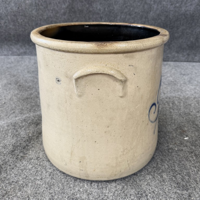 Satterlee & Mory Fort Edward New York 5 Gallon Blue Mark Crock Satterlee & Mory Fort Edward New York 5 Gallon Blue Mark Crock