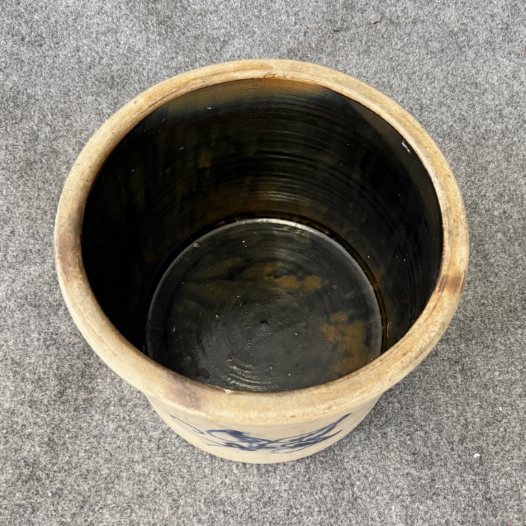 Satterlee & Mory Fort Edward New York 5 Gallon Blue Mark Crock Satterlee & Mory Fort Edward New York 5 Gallon Blue Mark Crock