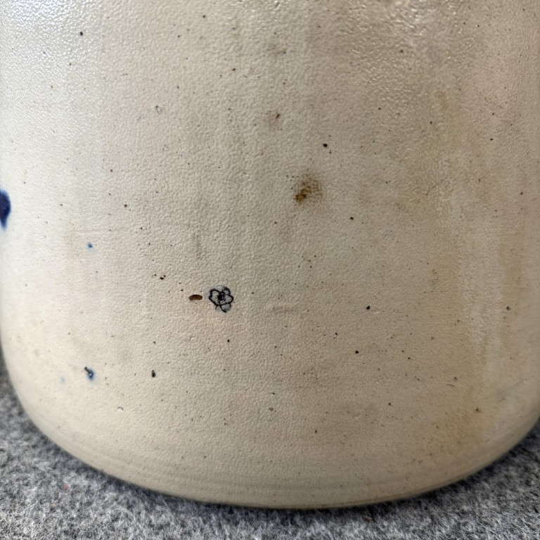 Satterlee & Mory Fort Edward New York 5 Gallon Blue Mark Crock Satterlee & Mory Fort Edward New York 5 Gallon Blue Mark Crock