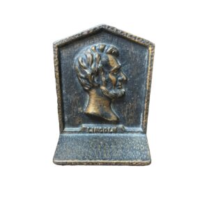 Single Antique Cast Iron Abraham Lincoln Bookend