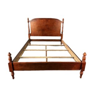 Queen Size Solid Cherry Bed Frame with Turned Posts