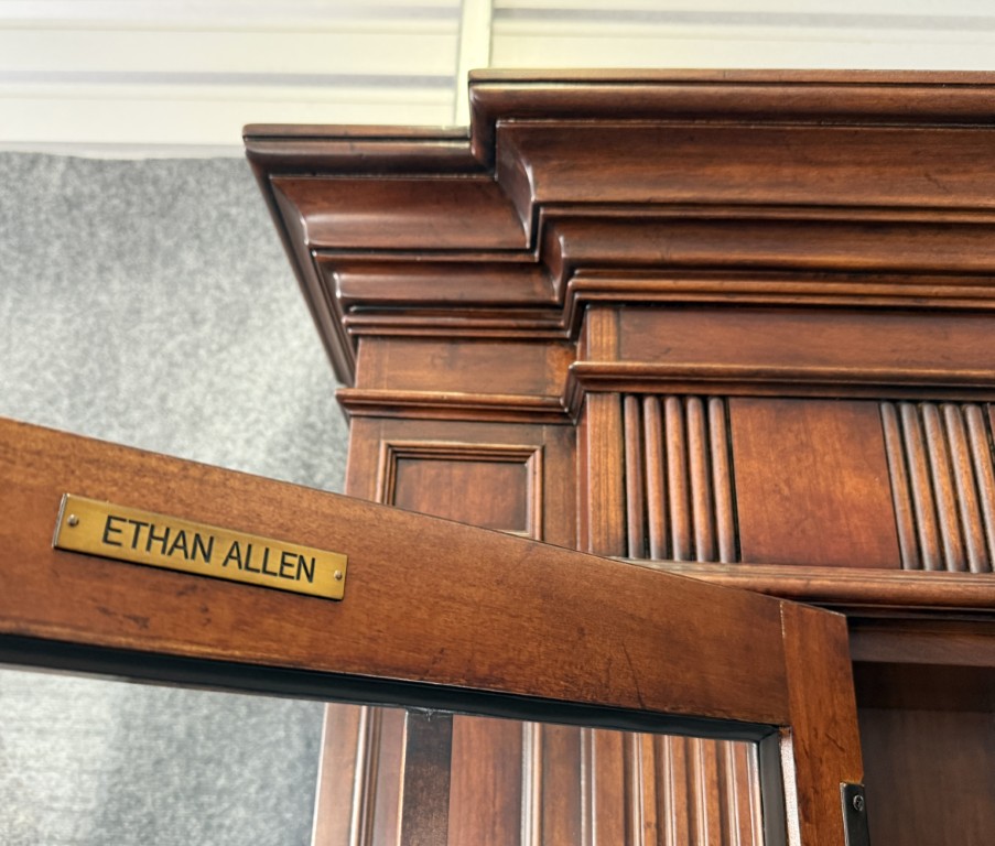 Ethan Allen Cherry Kentmere Viola China Cabinet Ethan Allen Cherry Kentmere Viola China Cabinet