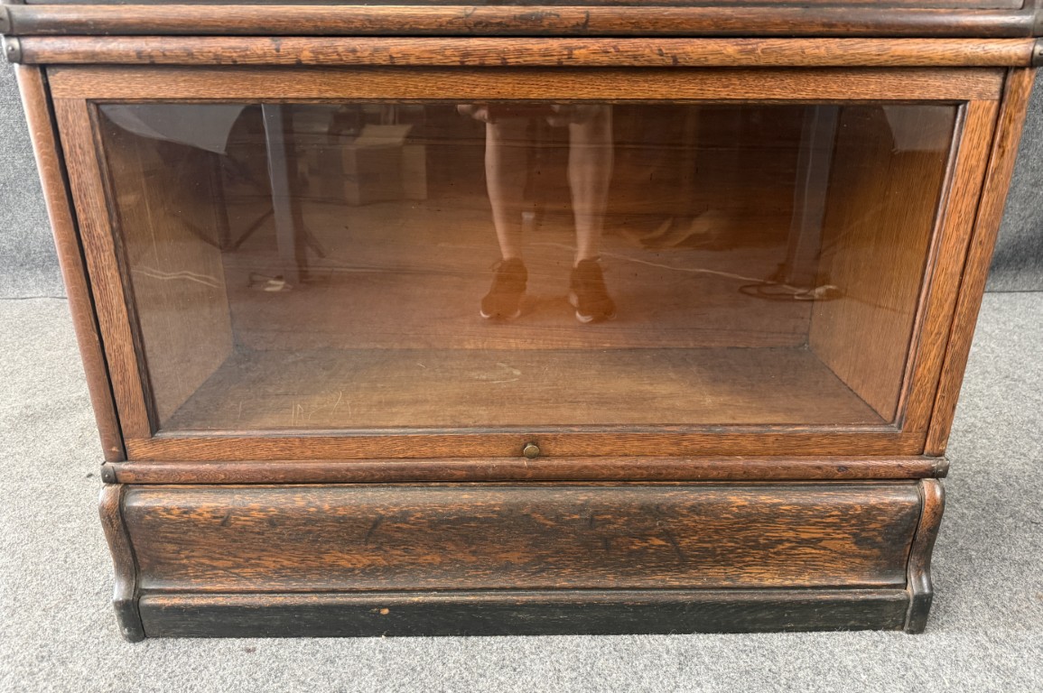 Early 1900's Globe-Wernicke Oak Four Stack Barrister Bookcase Early 1900's Globe-Wernicke Oak Four Stack Barrister Bookcase