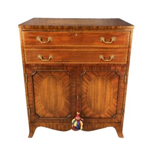 Maitland-Smith Inlaid Mahogany Secretary Desk