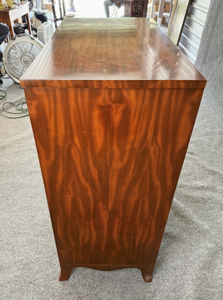 Maitland-Smith Inlaid Mahogany Secretary Desk Maitland-Smith Inlaid Mahogany Secretary Desk