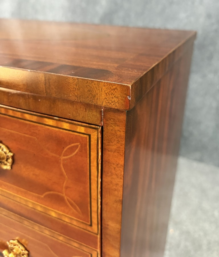 Maitland-Smith Inlaid Mahogany Secretary Desk Maitland-Smith Inlaid Mahogany Secretary Desk