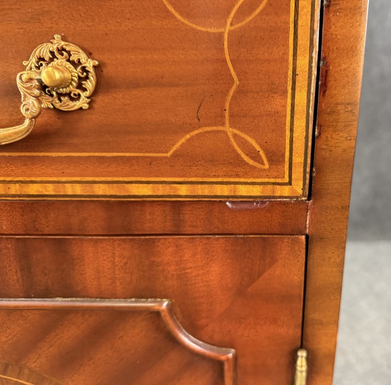 Maitland-Smith Inlaid Mahogany Secretary Desk Maitland-Smith Inlaid Mahogany Secretary Desk