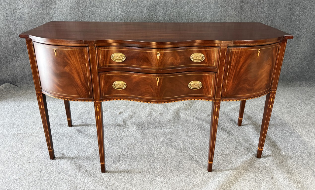 c2000 Henkel Harris Mahogany Inlaid Sideboard No. 2367 c2000 Henkel Harris Mahogany Inlaid Sideboard No. 2367
