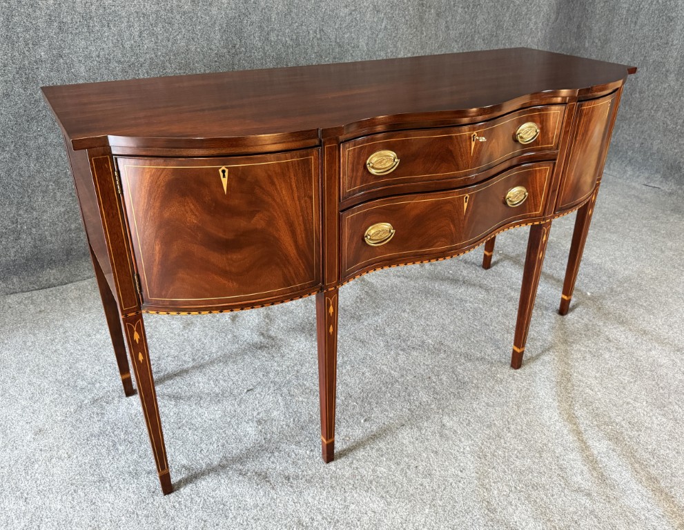 c2000 Henkel Harris Mahogany Inlaid Sideboard No. 2367 c2000 Henkel Harris Mahogany Inlaid Sideboard No. 2367