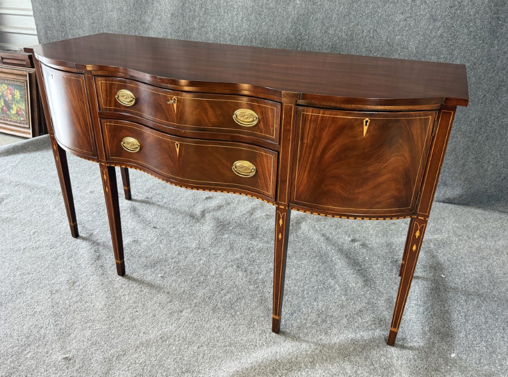 c2000 Henkel Harris Mahogany Inlaid Sideboard No. 2367 c2000 Henkel Harris Mahogany Inlaid Sideboard No. 2367