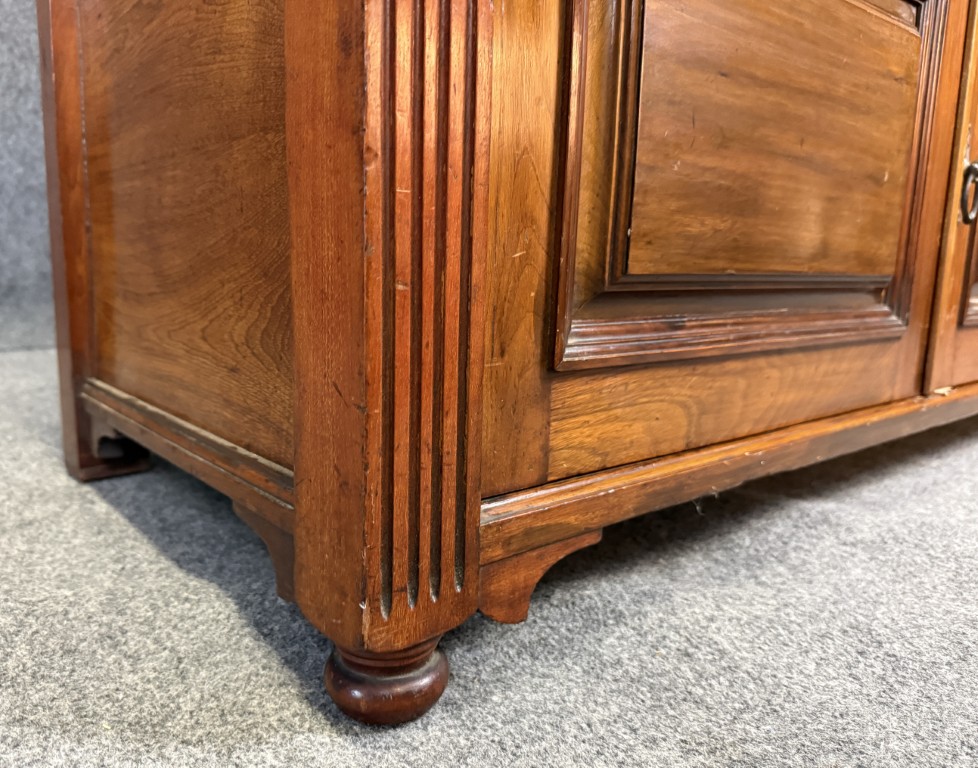 19th Century Solid Walnut Two Tier Server 19th Century Solid Walnut Two Tier Server