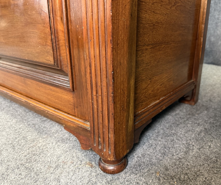 19th Century Solid Walnut Two Tier Server 19th Century Solid Walnut Two Tier Server