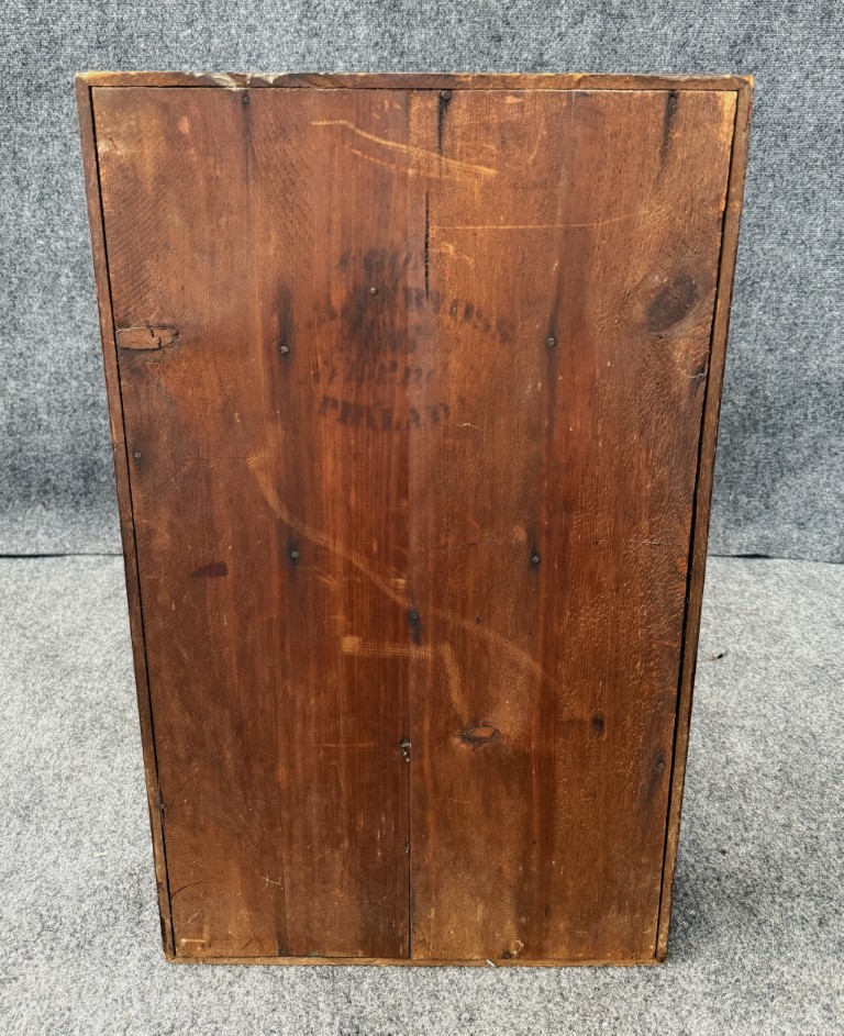 Early 1900s Smith & Goodrich Functional Mantel Clock with Painted Florals Early 1900s Smith & Goodrich Functional Mantel Clock with Painted Florals