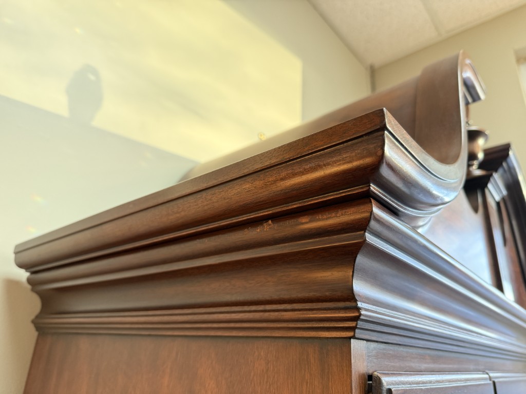 Henkel Harris Solid Mahogany Highboy Dresser #146 Henkel Harris Solid Mahogany Highboy Dresser #146