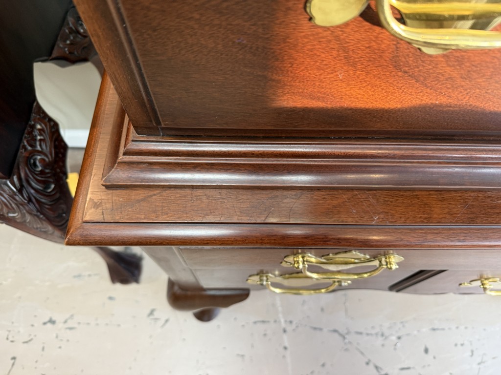 Henkel Harris Solid Mahogany Highboy Dresser #146 Henkel Harris Solid Mahogany Highboy Dresser #146