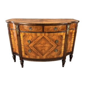Robert W. Irwin Co. Banded Walnut Four-Drawer Chest