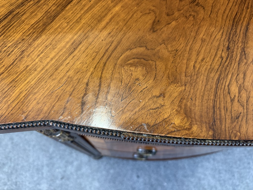 Robert W. Irwin Co. Banded Walnut Four-Drawer Chest Robert W. Irwin Co. Banded Walnut Four-Drawer Chest