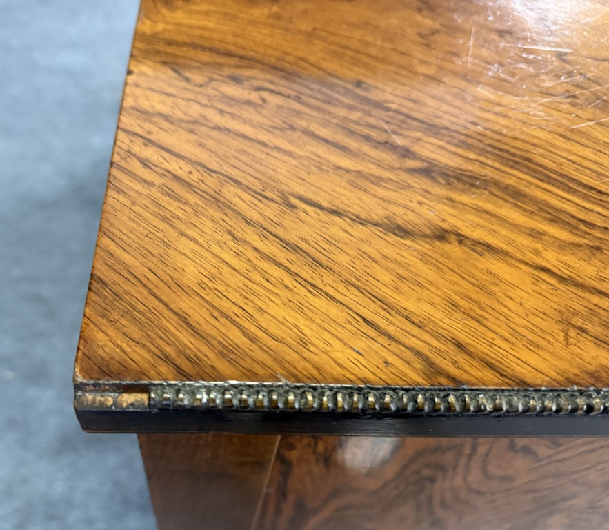 Robert W. Irwin Co. Banded Walnut Four-Drawer Chest Robert W. Irwin Co. Banded Walnut Four-Drawer Chest