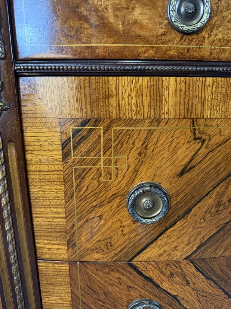 Robert W. Irwin Co. Banded Walnut Four-Drawer Chest Robert W. Irwin Co. Banded Walnut Four-Drawer Chest