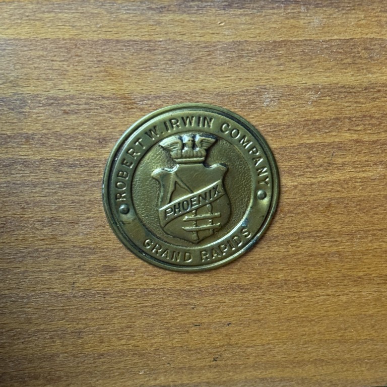 Robert W. Irwin Co. Banded Walnut Four-Drawer Chest Robert W. Irwin Co. Banded Walnut Four-Drawer Chest