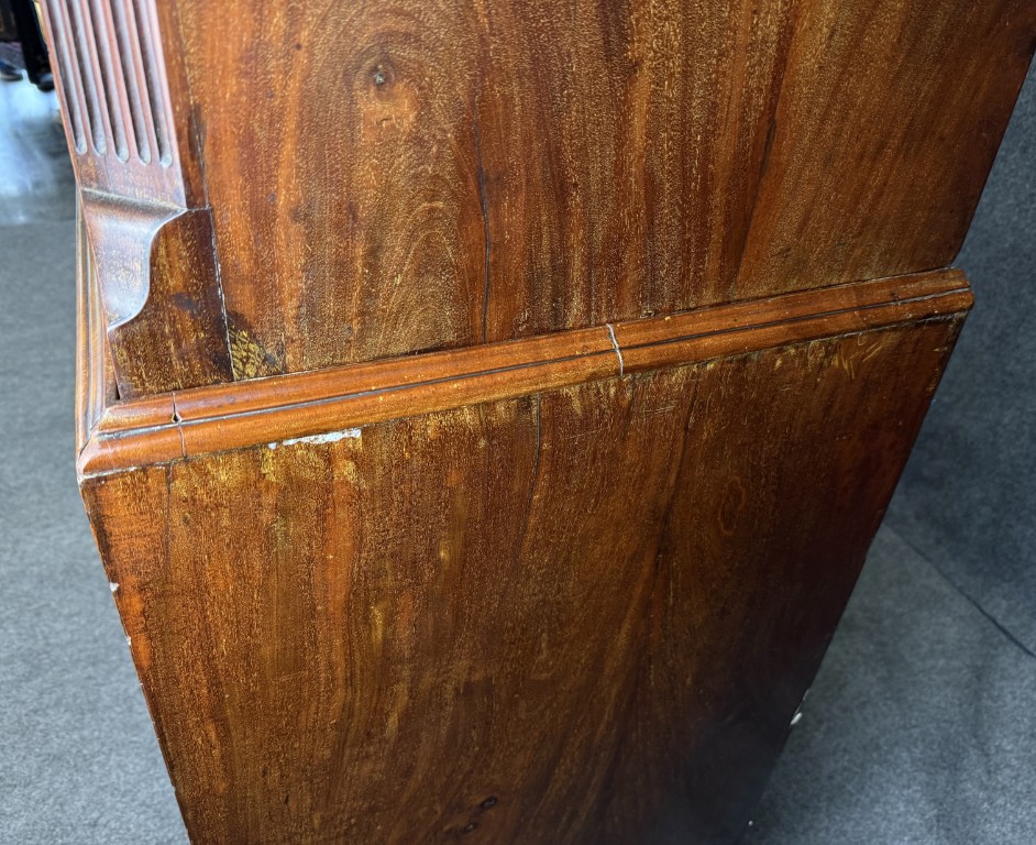18th Century Inlaid Mahogany Chippendale Chest on Chest 18th Century Inlaid Mahogany Chippendale Chest on Chest