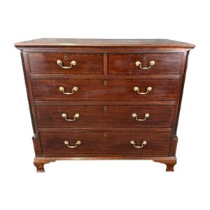 18th Century Solid Mahogany 5-Drawer Chest