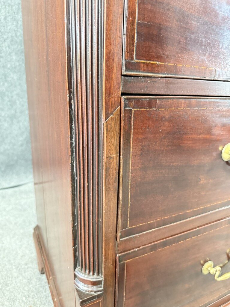 18th Century Solid Mahogany 5-Drawer Chest 18th Century Solid Mahogany 5-Drawer Chest