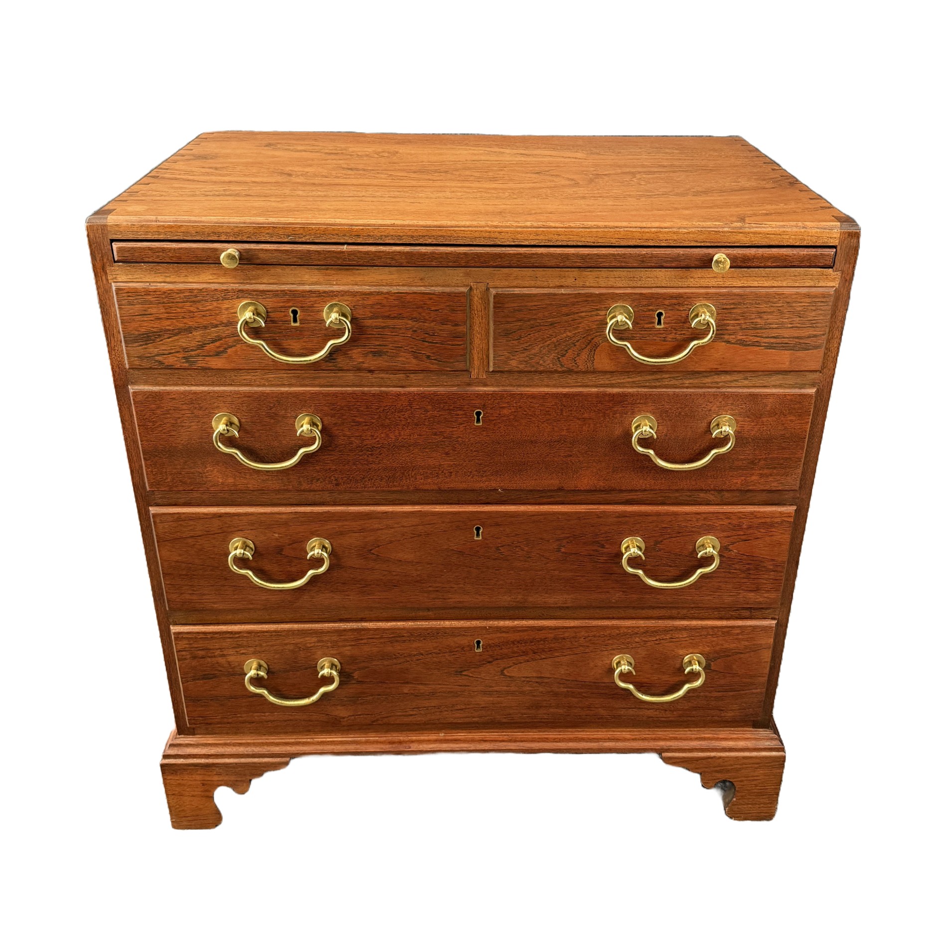 Oak Bachelors Chest with Exposed Dovetails and Dressing Table