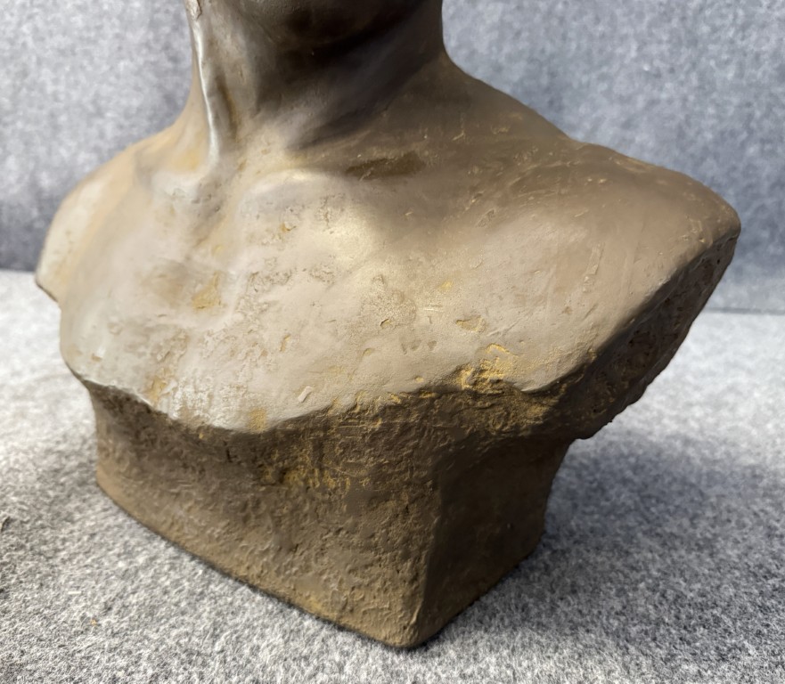 Classical Resin Bust with Aged Finish Classical Resin Bust with Aged Finish