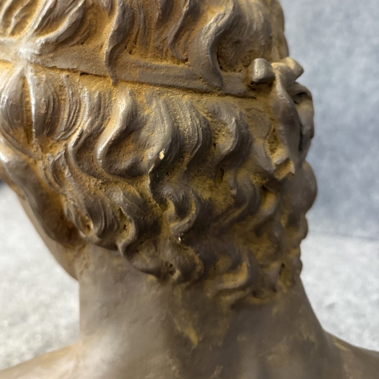 Classical Resin Bust with Aged Finish Classical Resin Bust with Aged Finish