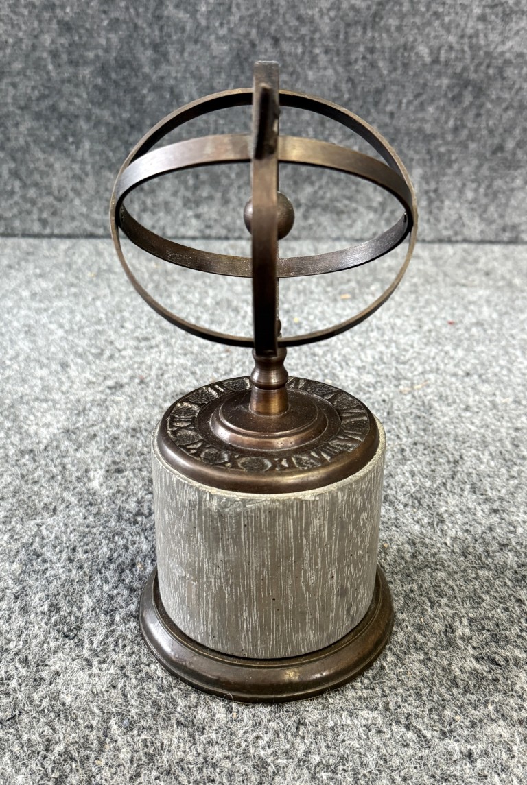 Wildwood Bronze Armillary with Wooden Base Wildwood Bronze Armillary with Wooden Base
