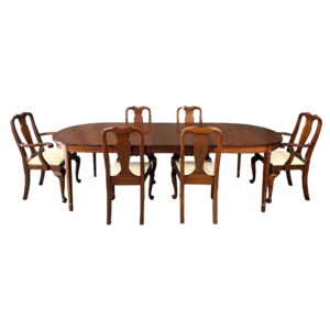 7 Piece Henkel Harris Mahogany Dining Set Models No. 2224 and 109
